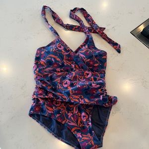 Boden one piece halter swimsuit. Size 6.